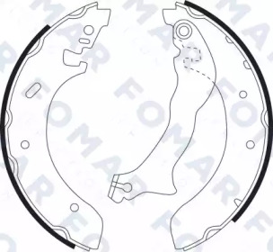 FOMAR FRICTION fo9101 -  Комплект тормозных колодок